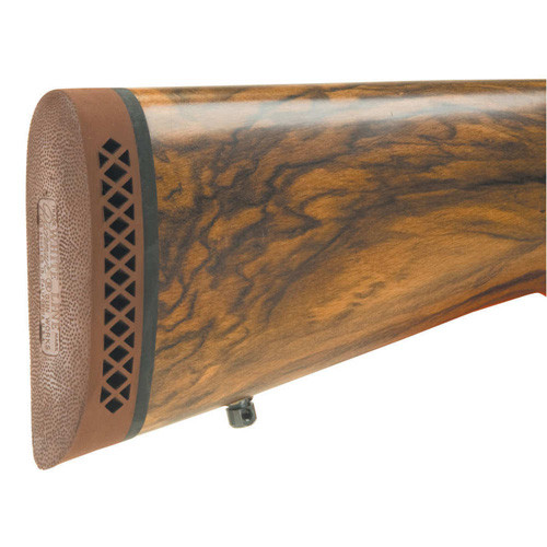 Pachmayr - F325 Deluxe Shotgun & Rifle Field Pad - Brown, White Line Base, Medium, 1.10" - 7
