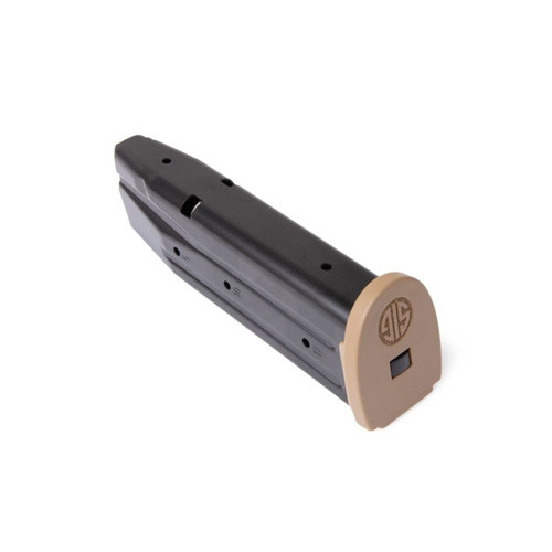 Sig Sauer - P250/p320 - 9mm, 17rd, Blued W/coyote Floorplate Magazine - MAG-MOD-F-9-17-COY