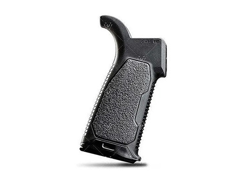 Strike Industries - Ar Overmolded Enhanced Pistol Grip - Black, 15 Degrees - SI-AR-OMPG-15