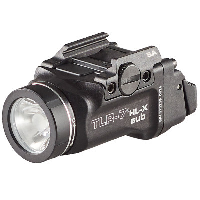 Streamlight - Tlr-7 Hl-x Sub Usb Gun Light - Black, Glock 43x / 48 Mos & Rail, 1000 Lumens - 69503
