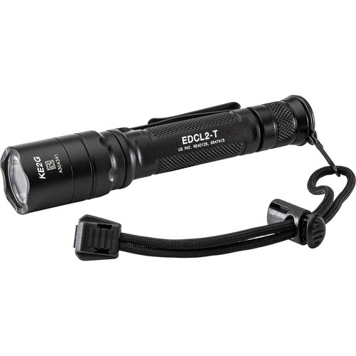 Surefire - Edcl2-t Edc Flashlight - Black, 1200 Lumens, 11300 Candela, Dual Output, Led - EDCL2-T
