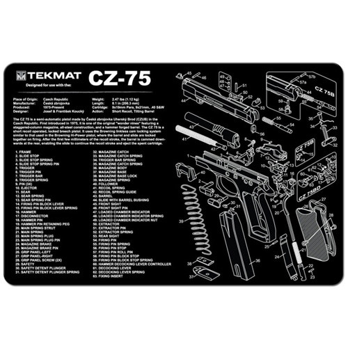 Tekmat - Cz-75 Gun Cleaning Mat - TEK-R17-CZ75