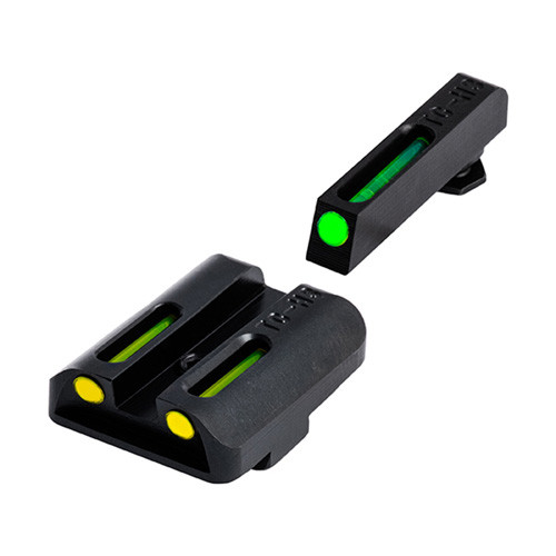 Truglo - Tfo Tritium/fiber-optic Day/night Sight - Glock High, Green/yellow - TG-TG131GT2Y