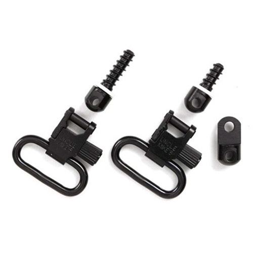 Uncle Mike's - Auto, Single Shot Ruger Carbine Qd 115 Rug Sling Swivel Set - Blued, 1 Inch - 14612