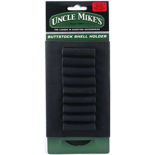 Uncle Mike's - Buttstock Shell Holder - Open Style, Rifle (9 Loops) - 88481