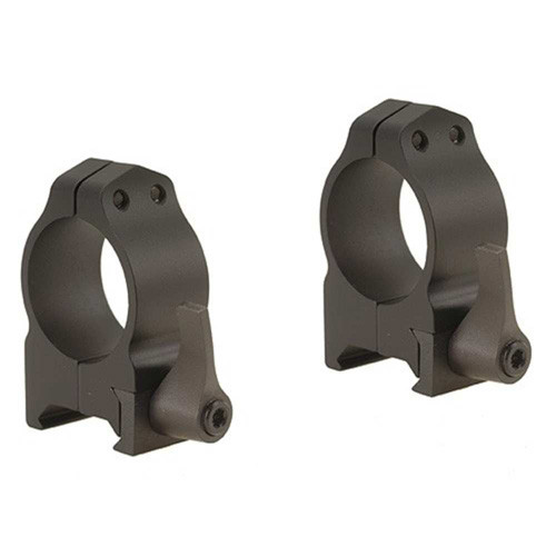 Warne Scope Mounts - Quick Detach Rings - Matte, Medium, 1" - 201LM