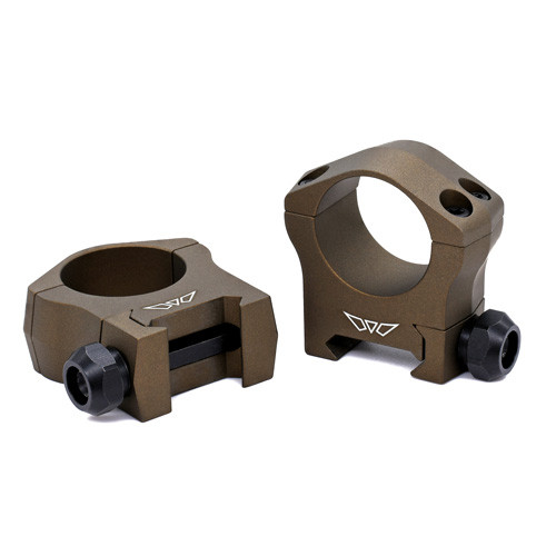Warne Scope Mounts - Mountain Tech Rings - Burnt Bronze, Medium, 1" - 7201BB