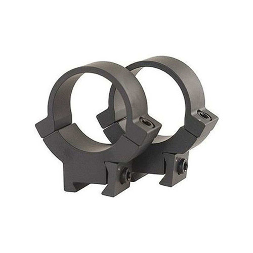 Warne Scope Mounts - All Steel .22 Rimfire Rings - Matte, Medium, 30mm - 731M