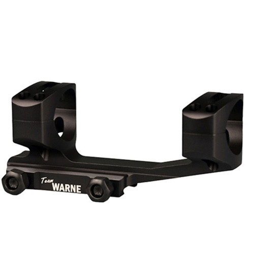 Warne Scope Mounts - Extended Skeletonized Msr Mount - Matte Black, Gen 2, Ar-15, 1" - XSKEL1TW