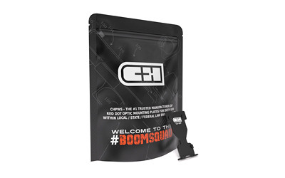 C&H Precision Optic Mounting Plate, For GLOCK Gen6 to DeltaPoint Pro, Anodized Finish, Black, Includes Mounting Screws G6-DPP