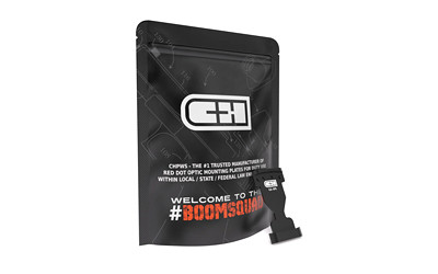 C&H Precision Optic Mounting Plate, For GLOCK Gen6 to Holosun EPS, Anodized Finish, Black, Includes Mounting Screws G6-EPS