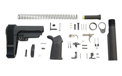 DPMS SBA3 Pistol Lower Build Kit, Fits AR-15, SBA3 Pistol Stabilizing Brace, Magpul MOE Pistol Grip, Black DP51655152953