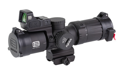 EOTECH Vudu, Rifle Scope, 3-9X Magnification, 32mm Objective, Second Focal Plane, Illuminated MR-5 Reticle, Matte Finish, Black, Includes Integrated Mount with EFLX Sight VDU3-9PKG2