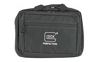 GLOCK OEM Double Pistol Case, Black, 12.5" X 9.5" X 4.5", Padded Compartments, Holds 2 Handguns, 5 Magazines, Ammo, and Range Tools AP60242