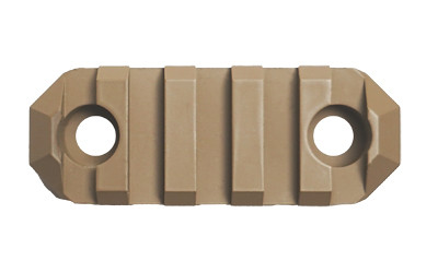 GrovTec 5 Slot Rail Section, Cerakote Finish, Coyote, M-LOK GTSW365