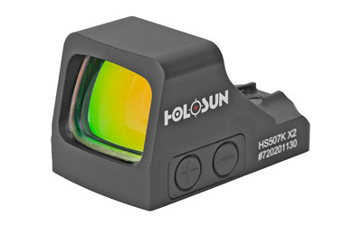 Holosun Technologies 507K-X2, Red Dot, 32 MOA Ring & 2 MOA Dot, Black Color HS507K X2