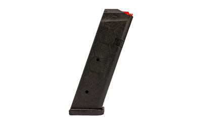 HEXMAG Magazine, Series 2, 9MM, 10 Rounds, Black, Fits GLOCK 17, Carbon Fiber, Black HX1017-GLKS2-CFC
