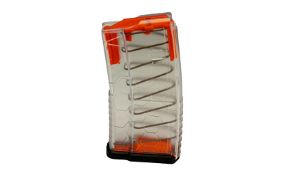 HEXMAG Magazine, Series 2 Shorty, 223 Remington/5.56 NATO, 20 Rounds, Fits AR Rifles, Translucent Clear HX20-AR15S2-CLR