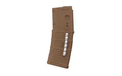 Magpul Industries Magazine, PMAG 30 AR/M4 M3 with Window, 223 Remington/5.56 NATO, 30 Rounds, For AR Rifles, Modified Coyote Brown MAG556-MCB