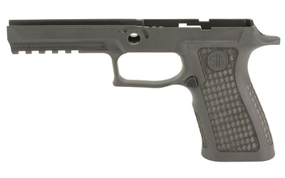 Sig Sauer Laser Engraved Grip Module, Fits Sig Sauer P320F 9/40, Tungsten Infused Polymer, Medium, Gray 8901005