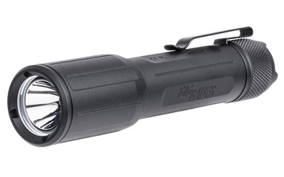 Sig Sauer FOXTROT EDC, Full Size, Flashlight, 33,000 Candela, 1350 Lumens, Includes Clip and Two Tailcaps, Matte Finish, Black SOFEF001