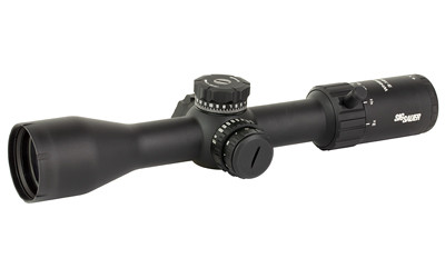 Sig Sauer Whiskey 4 Rifle Scope, 3-12X44mm, 30mm Main Tube, Second Focal Plane, Hellfire Illuminated BDC, Matte Finish, Black SOW43002