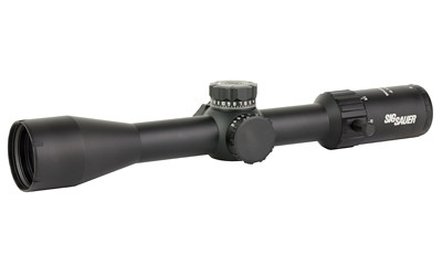 Sig Sauer Whiskey 4 Rifle Scope, 4-16X44mm, 30mm Main Tube, First Focal Plane, MOA Milling Hunter 2.0 Reticle, Matte Finish, Black SOW44001
