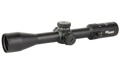 Sig Sauer Whiskey 4 Rifle Scope, 4-16X44mm, 30mm Main Tube, First Focal Plane, Illuminated MOA Milling Hunter 2.0 Reticle, Matte Finish, Black SOW44002
