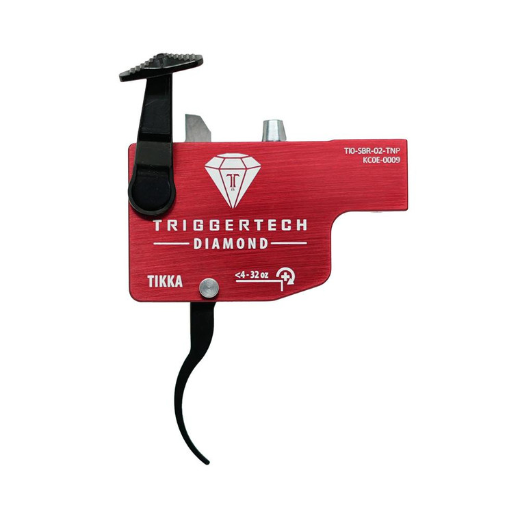 TriggerTech Diamond, Trigger, Fits Tikka T3/T3x/T1x, Pro-Curve Lever Trigger, Right Hand, Red TI0-SRB-02-TNP