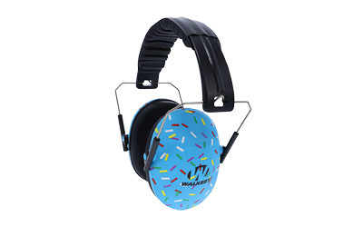 Walker's Folding Earmuff, Small, Blue Sprinkle GWP-FKDM-SPRNKBL