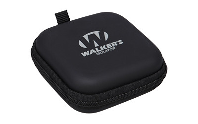 Walker's Isolator, Electronic Ear Buds, Black, Includes Micro USB Cable and Case and (3) Sets of #10 Batteries GWP-ISLR