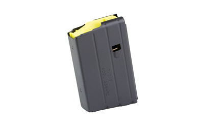 DURAMAG Magazine, DuraMag SS, 400 Legend, 10 Rounds, Fits AR-15 Rifles, Stainless Steel, Yellow Anti-Tilt AGF Follower, Black 1040041172CPD