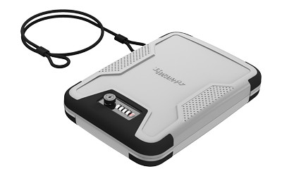 Hornady TrekLite Lock Box, TSA Combination Lock, Polycarbonate Construction, Black and Gray 95262