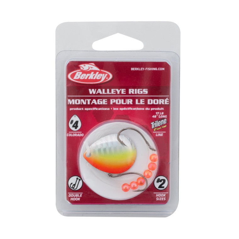 Berkley Walleye Rig Colorado sz3 - Orange Chartreuse