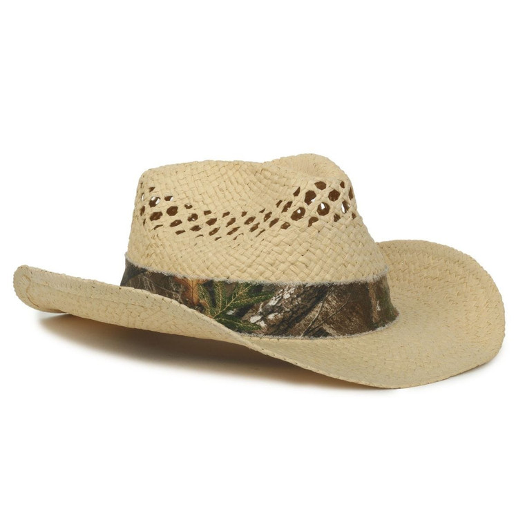 Outdoor Cap Camo Cowboy Straw Hat