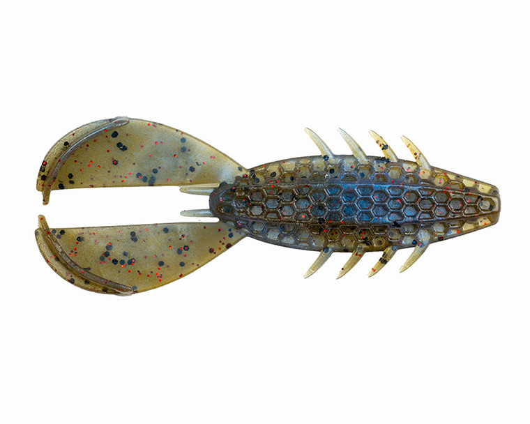 BaitFuel HexTek The Rascal, 3.5'' Blue Craw Red Flake