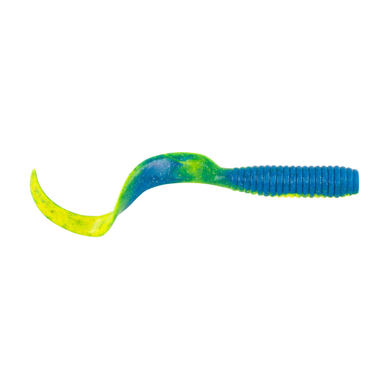 Berkley Gulp Saltwater Grub, 8'' Blue Fuze 3pk