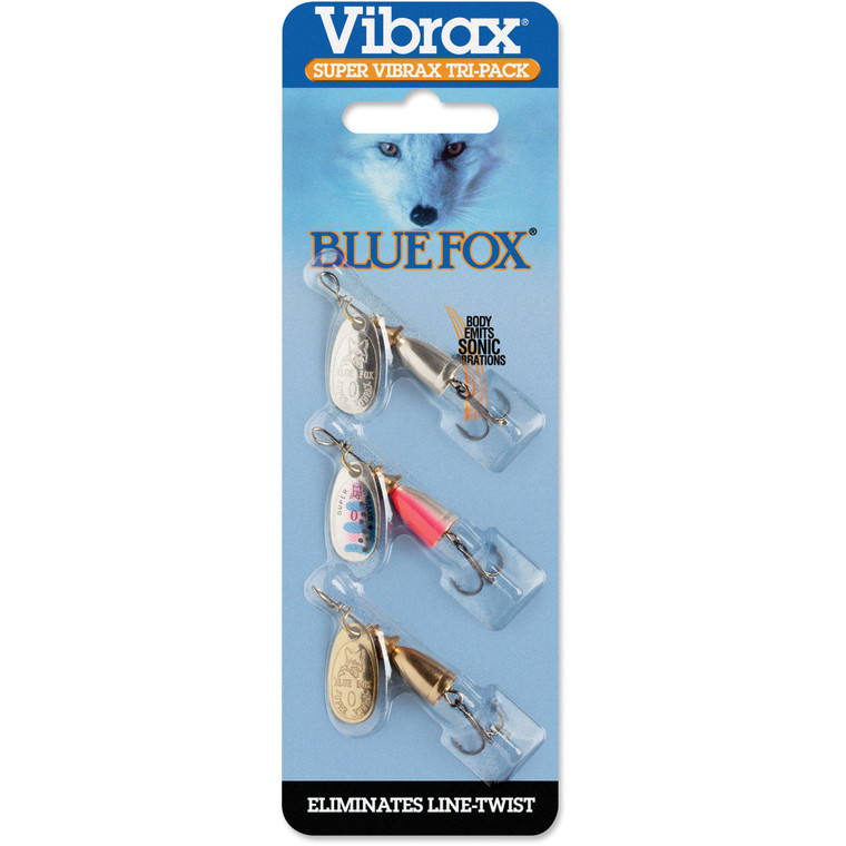 Blue Fox Super Vibrax: Asst, 7/64oz 2'' Tri Pack 00
