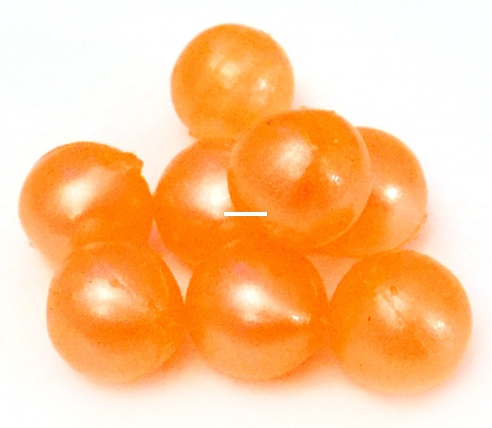 BNR Tackle Soft Beads, 16mm Creamsicle 10pk