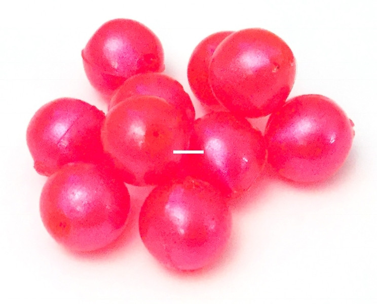 BNR Tackle Soft Beads, 16mm Sweet Pink Cherry 10pk