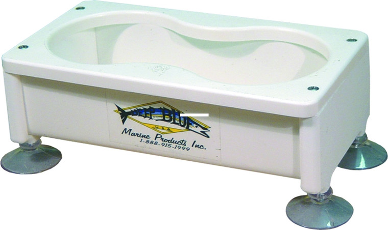Deep Blue Boat Drink Holder, 2 Drink/Storage Box-SM