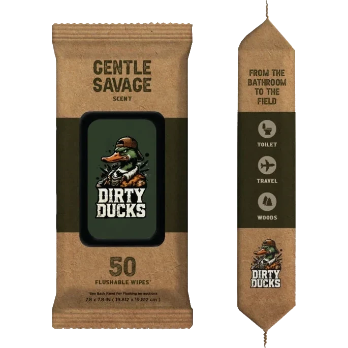 Dirty Ducks Flushable Wipes, 3pk/ 50 wipes