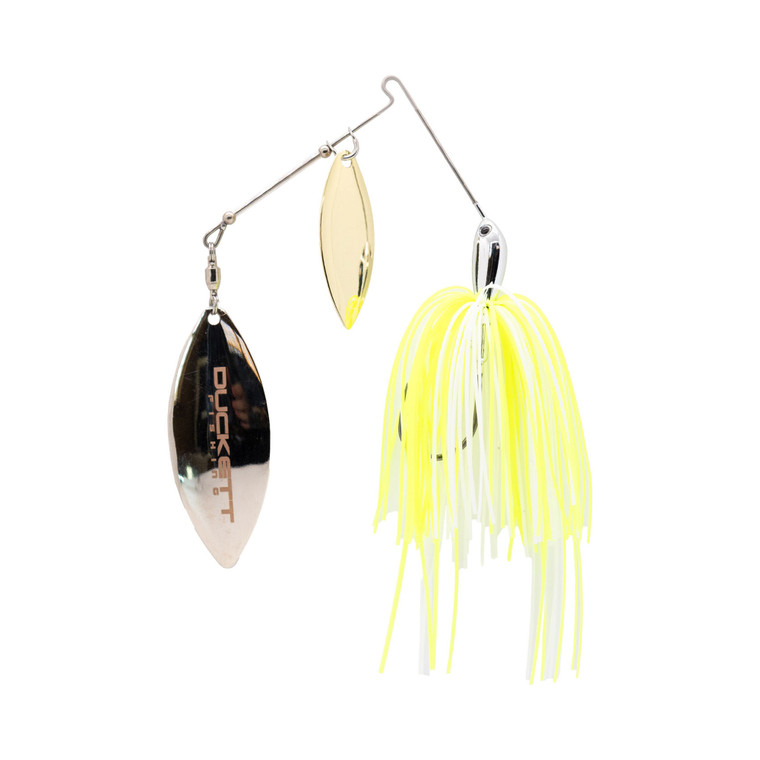 Duckett BD Spinnerbait DW, 3/8oz W/W Chrome;White Cht