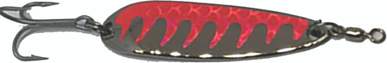 Gator Lure Silver Spoon, 1oz Pink Tape 1pk