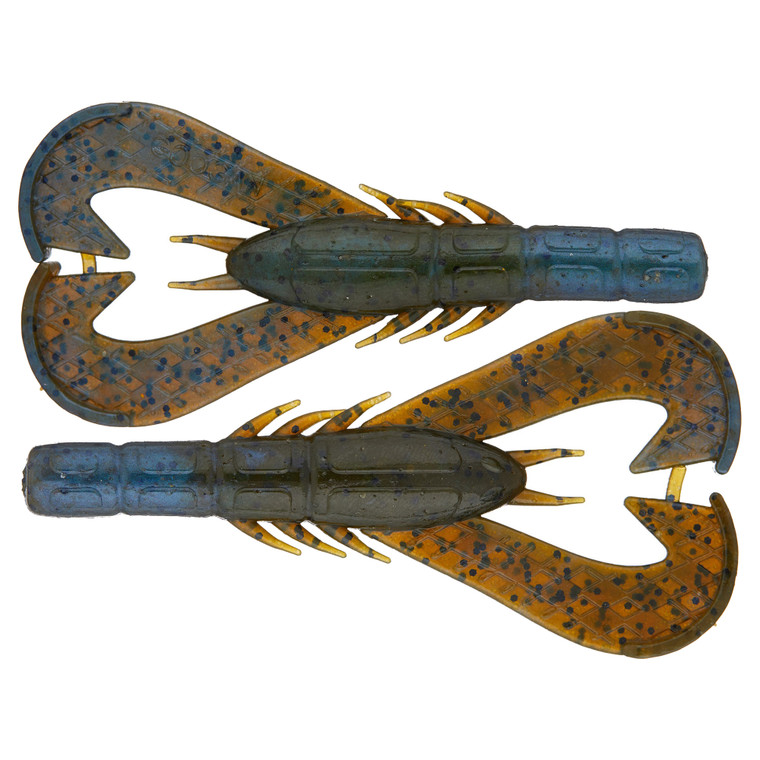 Googan Krackin' Craw, 4'' Blue Baby 7pk
