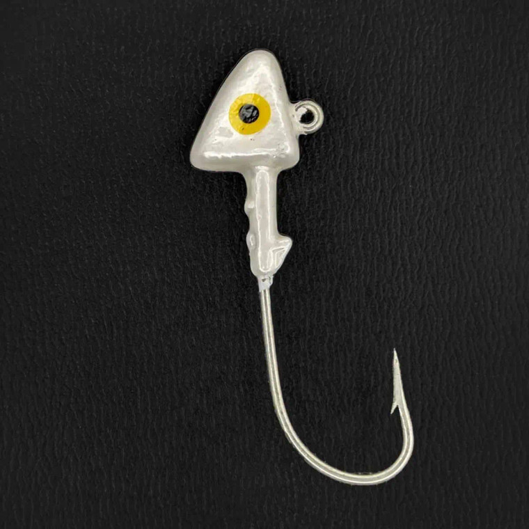 HeadHunter Shad Head, 3/4oz Pearl 4pk