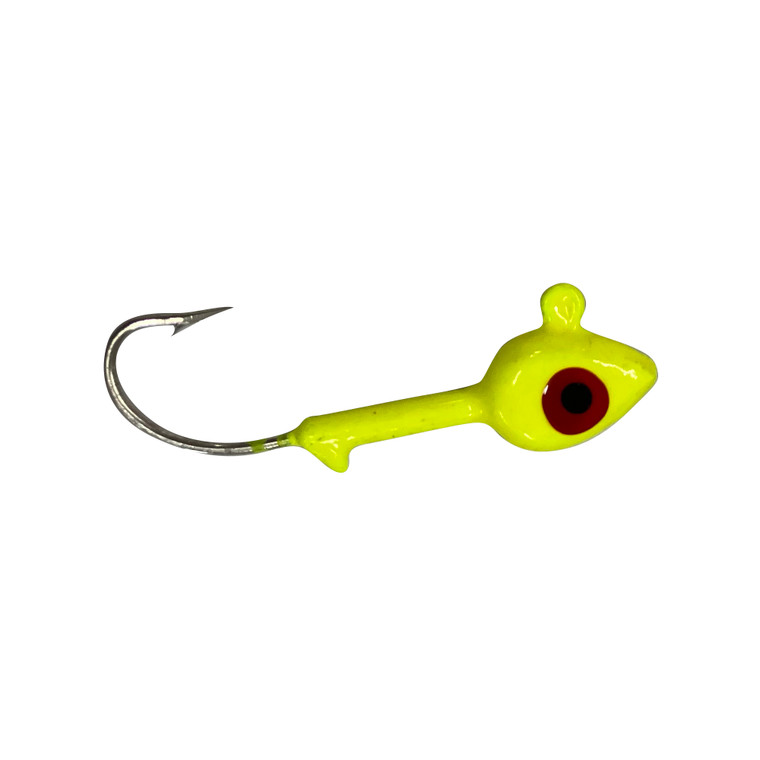 HeadHunter SW Jighead, 1/8oz Chartreuse 10pk