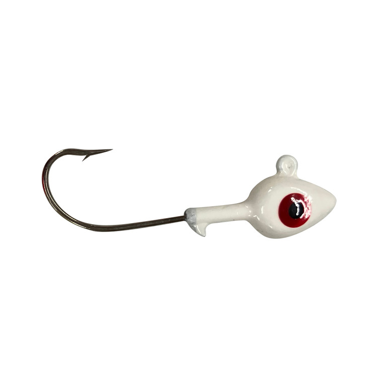 HeadHunter SW Jighead, 3/8oz White 10pk