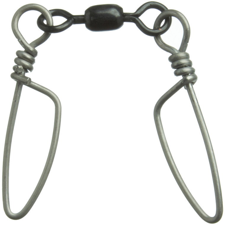 Hi-Liner Brass Crane Swivel, 300lb Dbl Tourn Snap MattBlk