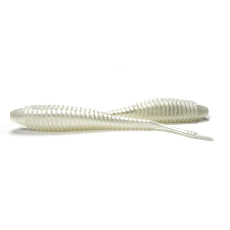 Hog Farmer Spunk Shad, 3.5'' Albino 10pk